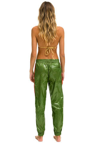 5 STRIPE WIND PANT - GARDEN GREEN Women's Sweatpants Aviator Nation