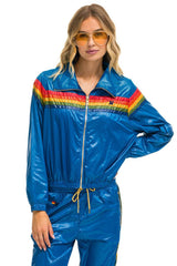 5 STRIPE WINDBREAKER - SNORKEL BLUE Women's Windbreaker Aviator Nation