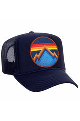 ALL SEASONS CIRCLE TRUCKER HAT HATS Aviator Nation NAVY