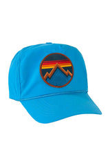 ALL SEASONS - VINTAGE NYLON TRUCKER HAT HATS Aviator Nation LIGHT BLUE