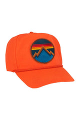 ALL SEASONS - VINTAGE NYLON TRUCKER HAT HATS Aviator Nation NEON ORANGE