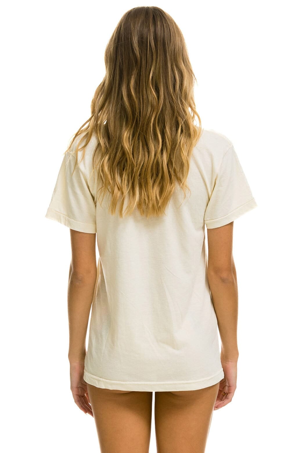 AVIATOR NATION ASPEN CREW TEE SHIRT - VINTAGE WHITE Tees Aviator Nation