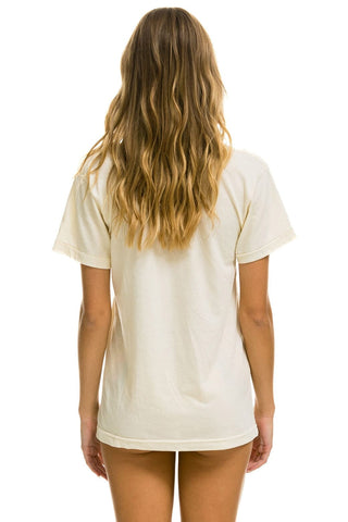 AVIATOR NATION ASPEN CREW TEE SHIRT - VINTAGE WHITE Tees Aviator Nation