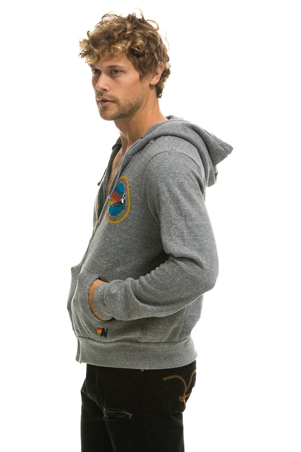 AVIATOR NATION ASPEN HOODIE - HEATHER GREY Hoodie Aviator Nation