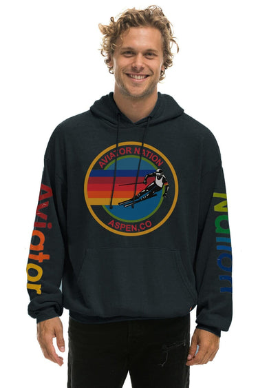 AVIATOR NATION ASPEN RELAXED PULLOVER HOODIE - CHARCOAL Hoodie Aviator Nation