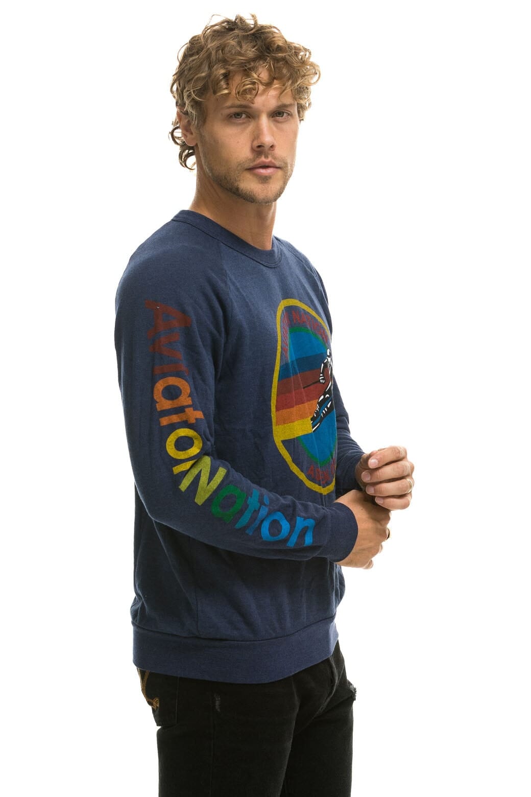 AVIATOR NATION ASPEN SWEATSHIRT - NAVY Sweatshirt Aviator Nation
