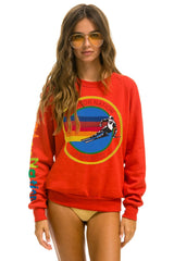 AVIATOR NATION ASPEN SWEATSHIRT - RED Sweatshirt Aviator Nation