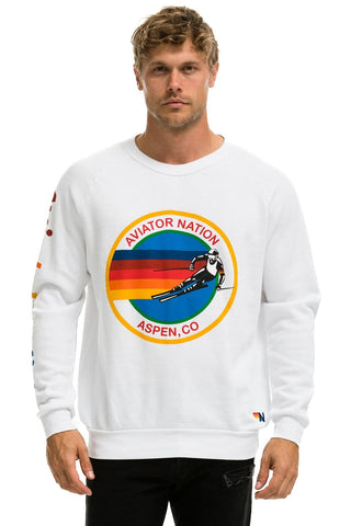 AVIATOR NATION ASPEN SWEATSHIRT - WHITE Sweatshirt Aviator Nation