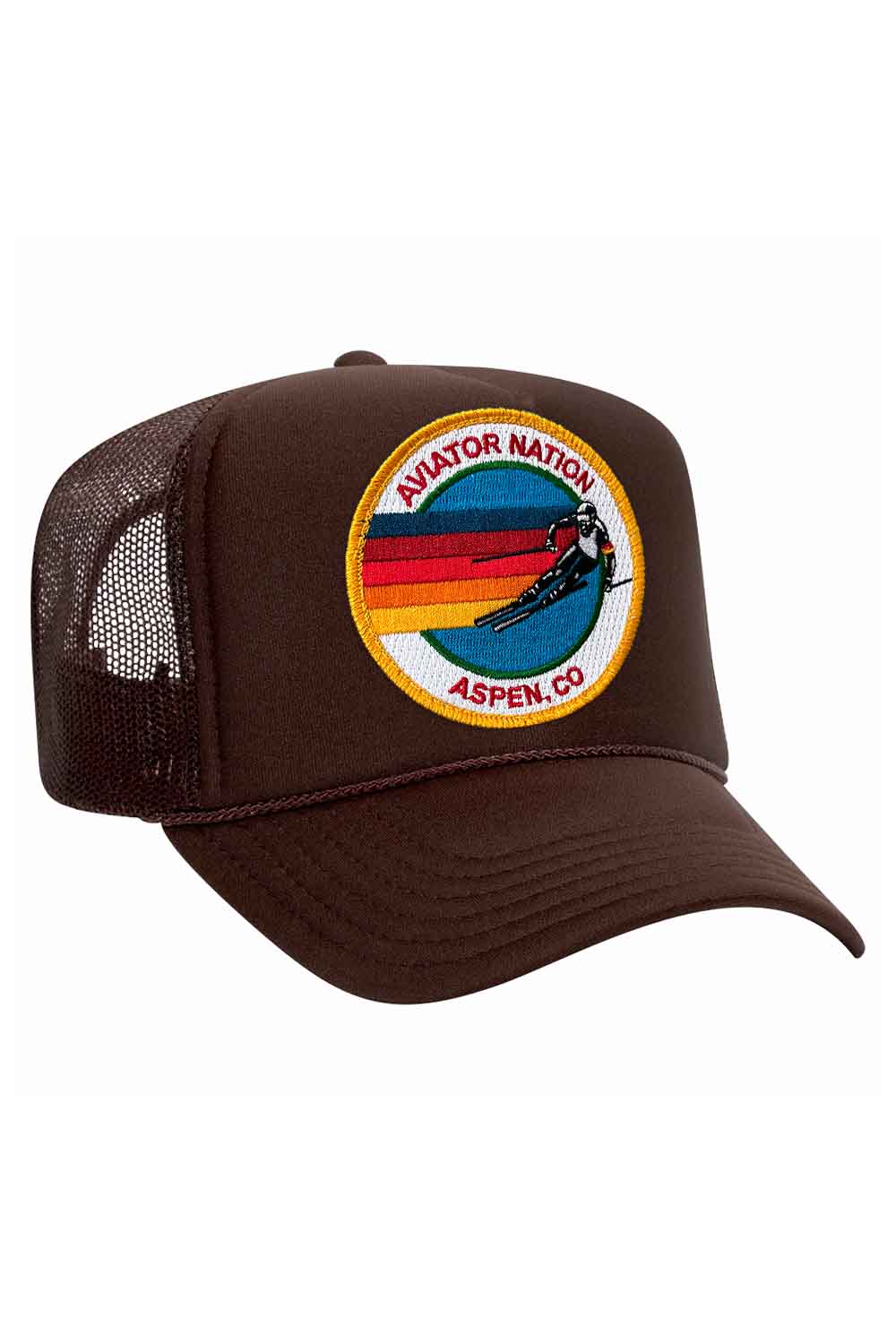AVIATOR NATION ASPEN TRUCKER HAT HATS Aviator Nation OS BROWN