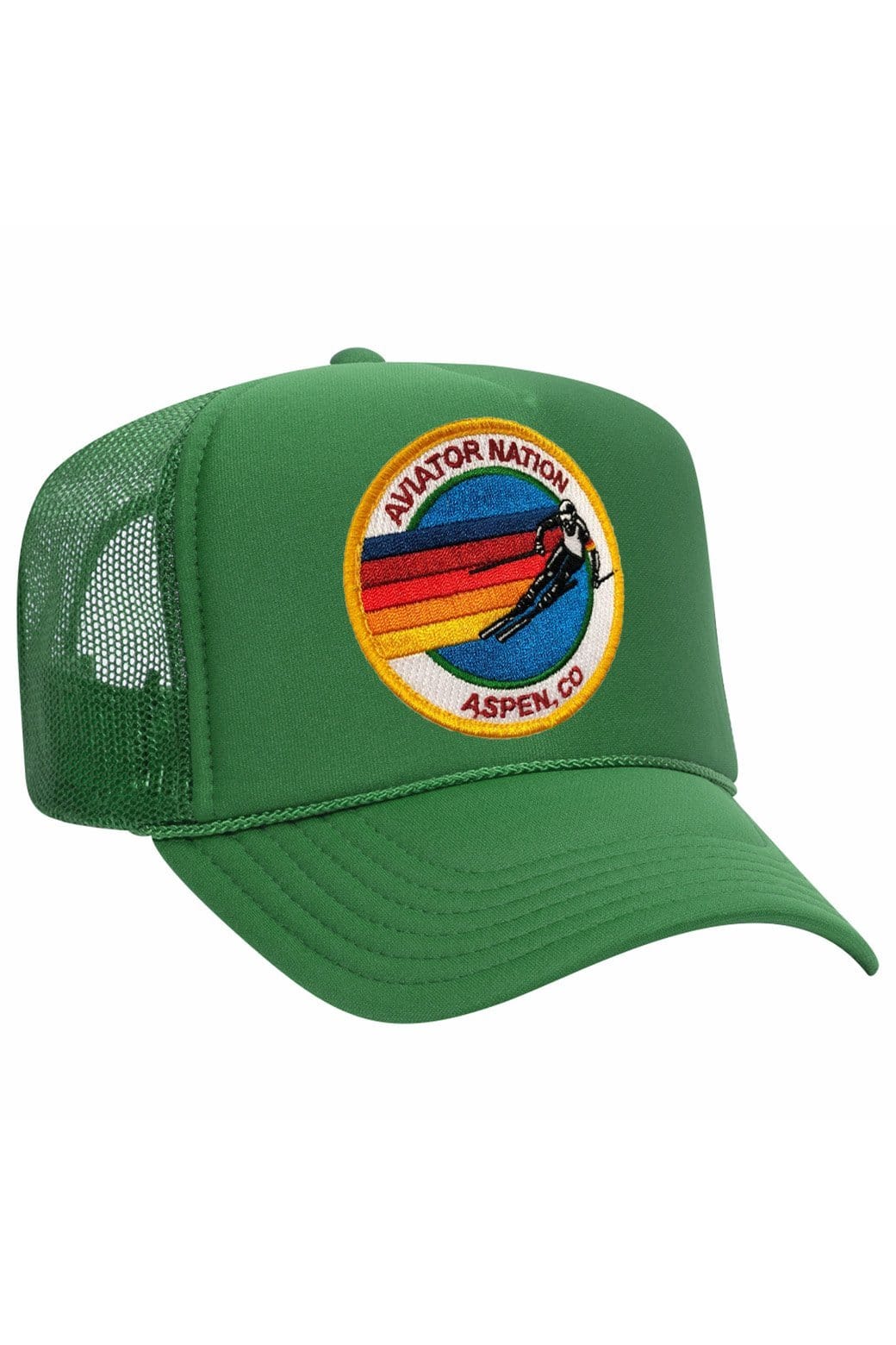 AVIATOR NATION ASPEN TRUCKER HAT HATS Aviator Nation OS KELLY GREEN