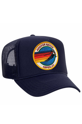 AVIATOR NATION ASPEN TRUCKER HAT HATS Aviator Nation OS NAVY