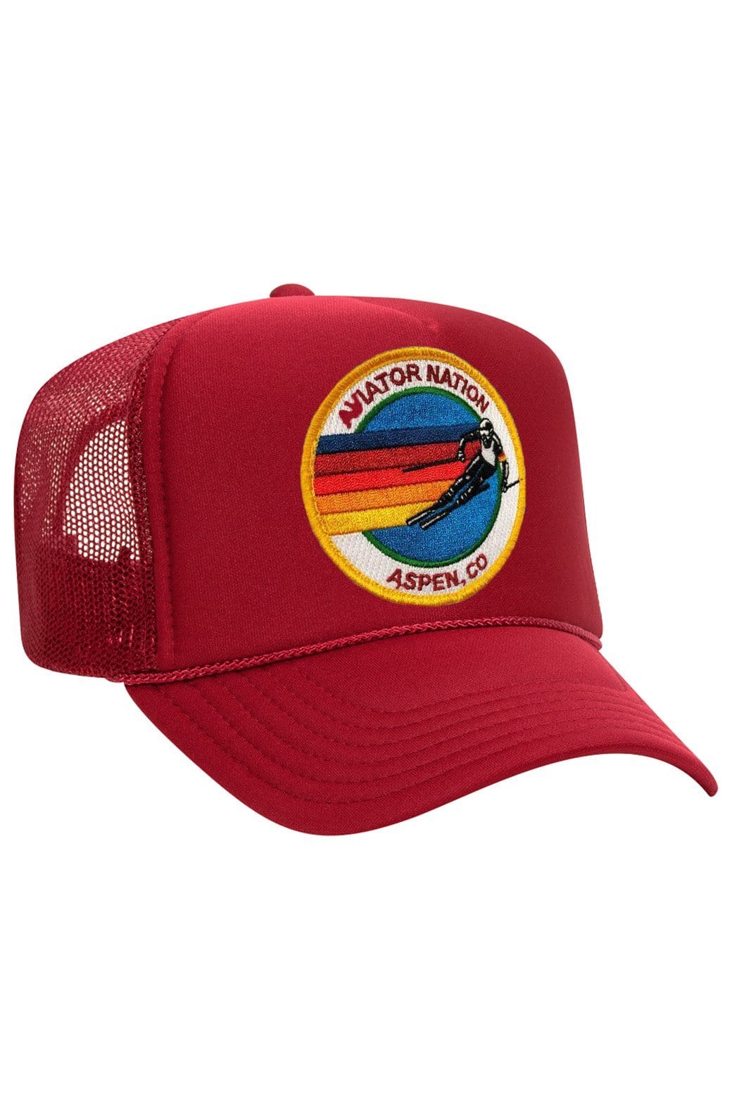 AVIATOR NATION ASPEN TRUCKER HAT HATS Aviator Nation OS RED