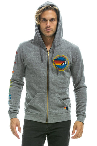 AVIATOR NATION AUSTIN HOODIE - HEATHER GREY Hoodie Aviator Nation