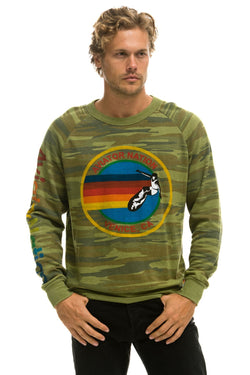AVIATOR NATION CREW SWEATSHIRT - CAMO Sweatshirt Aviator Nation