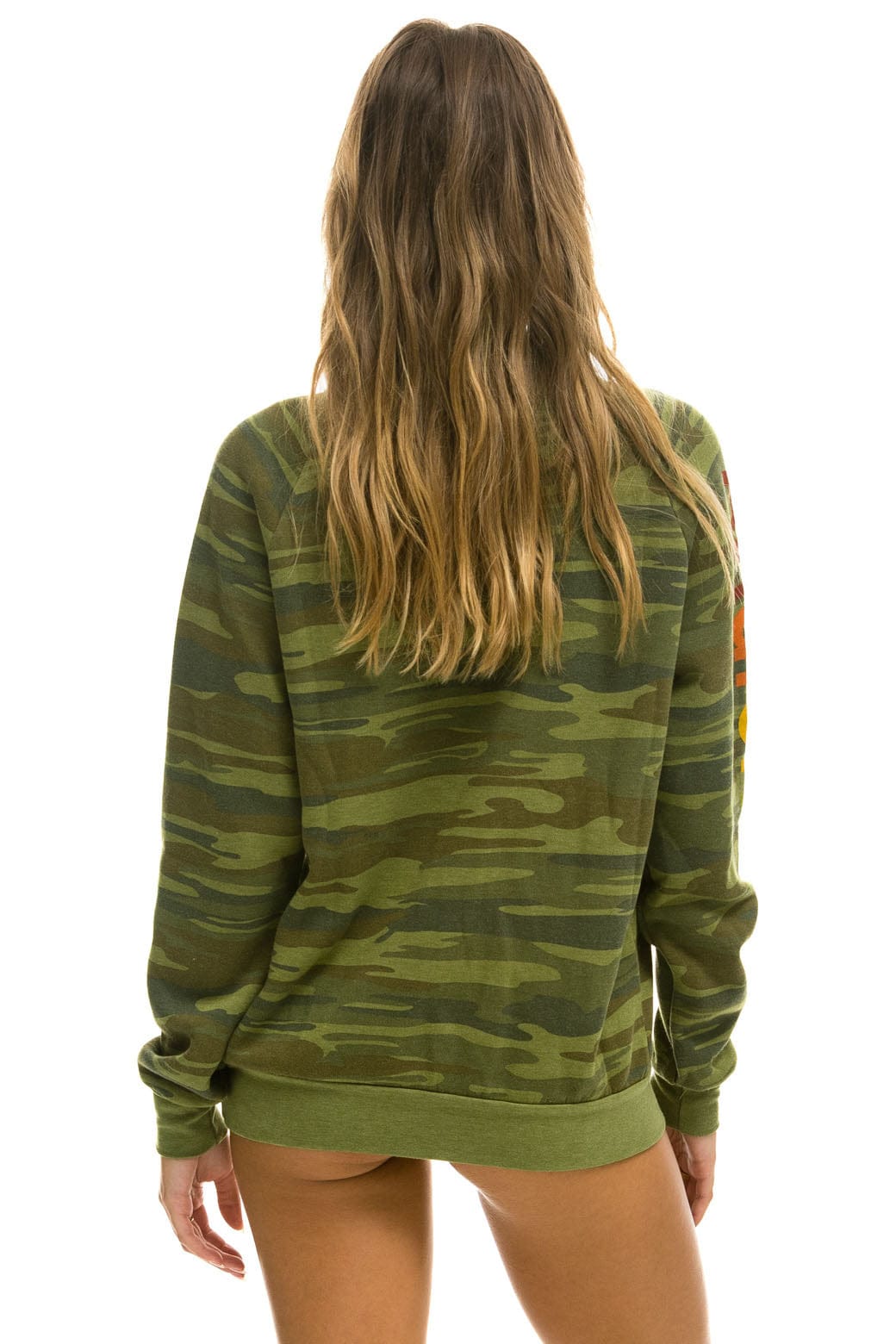 AVIATOR NATION CREW SWEATSHIRT - CAMO Sweatshirt Aviator Nation