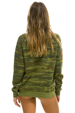 AVIATOR NATION CREW SWEATSHIRT - CAMO Sweatshirt Aviator Nation