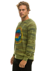 AVIATOR NATION CREW SWEATSHIRT - CAMO Sweatshirt Aviator Nation
