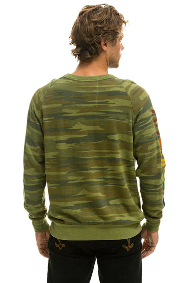 AVIATOR NATION CREW SWEATSHIRT - CAMO Sweatshirt Aviator Nation
