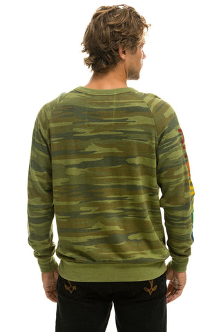 AVIATOR NATION CREW SWEATSHIRT - CAMO Sweatshirt Aviator Nation