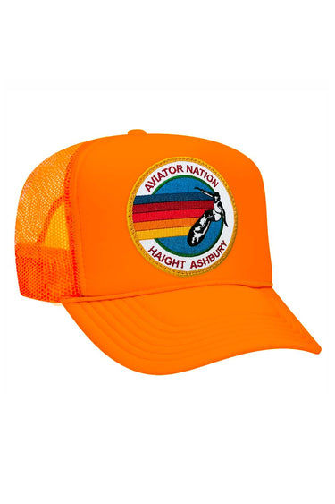 AVIATOR NATION HAIGHT ASHBURY TRUCKER HAT HATS Aviator Nation OS NEON ORANGE