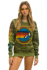 AVIATOR NATION HAMPTONS CREW SWEATSHIRT - CAMO Sweatshirt Aviator Nation