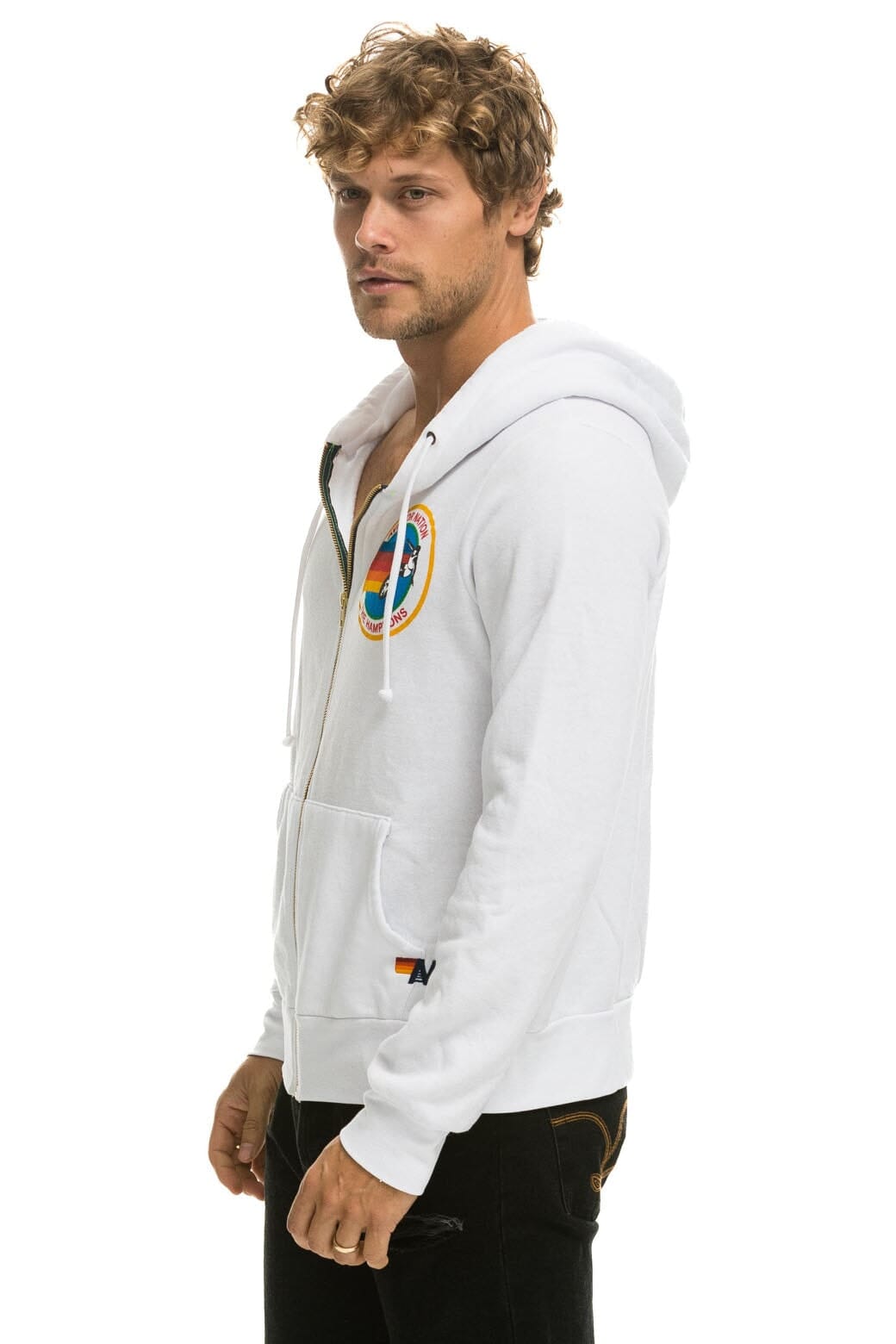 AVIATOR NATION HAMPTONS HOODIE - WHITE Hoodie Aviator Nation