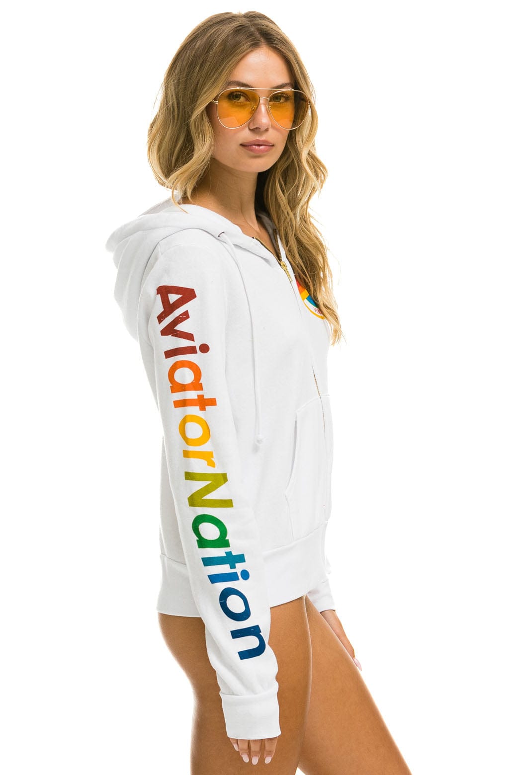 AVIATOR NATION HOODIE - WHITE Hoodie Aviator Nation
