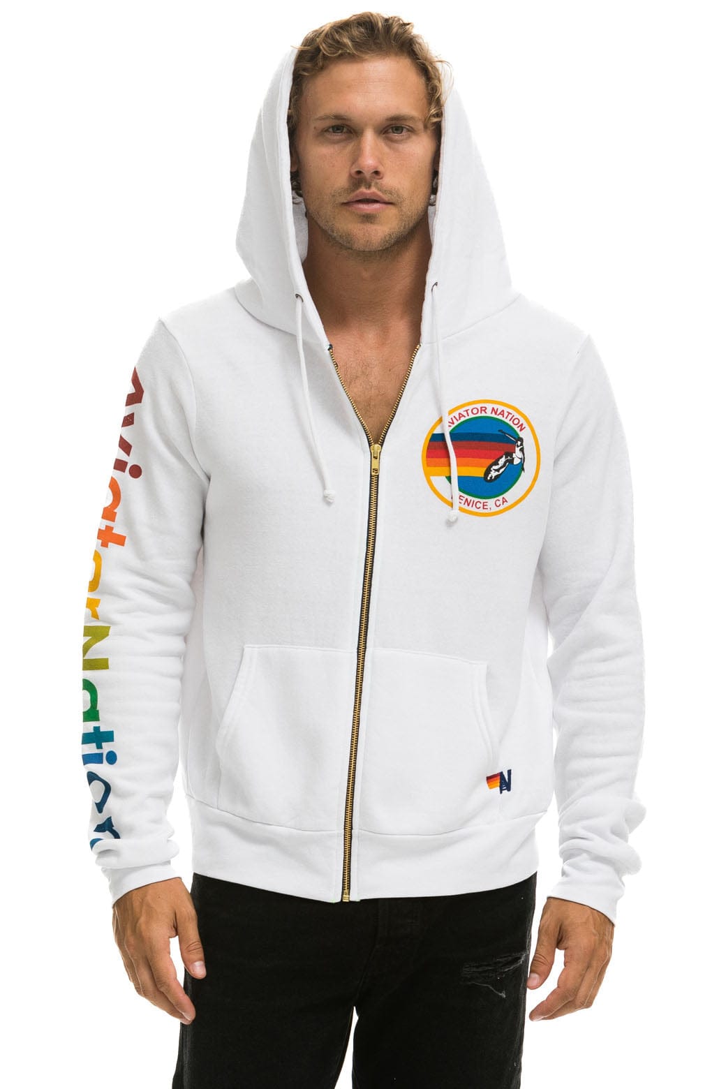 AVIATOR NATION HOODIE - WHITE Hoodie Aviator Nation