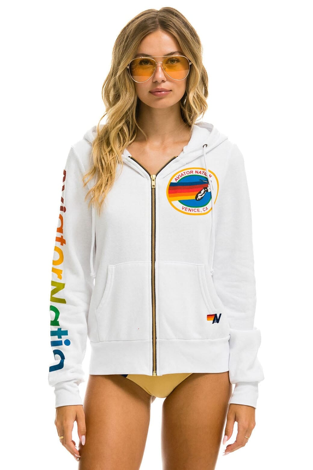 AVIATOR NATION HOODIE - WHITE Hoodie Aviator Nation