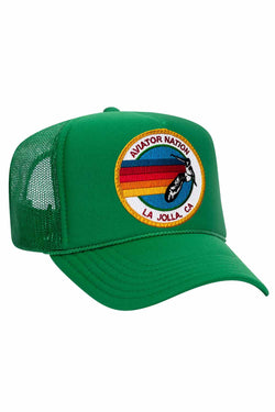 AVIATOR NATION LA JOLLA TRUCKER HAT HATS Aviator Nation OS KELLY GREEN
