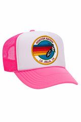 AVIATOR NATION LA JOLLA TRUCKER HAT HATS Aviator Nation OS NEON PINK // WHITE // NEON PINK