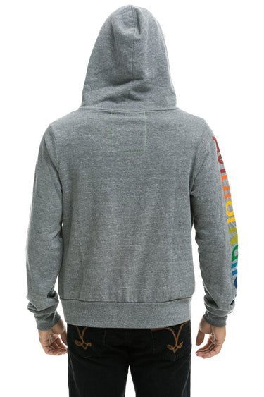 AVIATOR NATION LA JOLLA ZIP HOODIE - HEATHER GREY Hoodie Aviator Nation