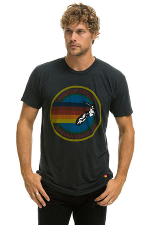 AVIATOR NATION LAGUNA BEACH TEE - CHARCOAL