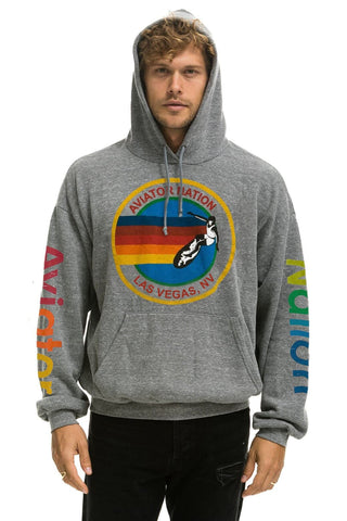 AVIATOR NATION LAS VEGAS RELAXED PULLOVER HOODIE - HEATHER GREY Hoodie Aviator Nation