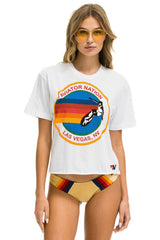 AVIATOR NATION LV - BOYFRIEND TEE WHT Boyfriend Tee Aviator Nation