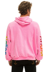 AVIATOR NATION MALIBU RELAXED PULLOVER HOODIE - NEON PINK Hoodie Aviator Nation