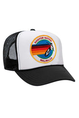 AVIATOR NATION MALIBU VINTAGE TRUCKER HAT HATS Aviator Nation OS BLACK // WHITE // BLACK