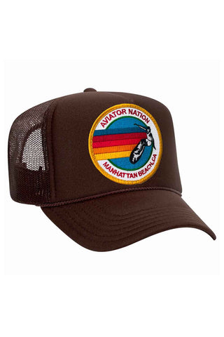 AVIATOR NATION MANHATTAN BEACH TRUCKER HAT HATS Aviator Nation OS BROWN