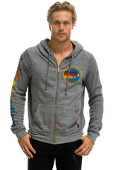 AVIATOR NATION MIAMI HOODIE - HEATHER GREY Hoodie Aviator Nation