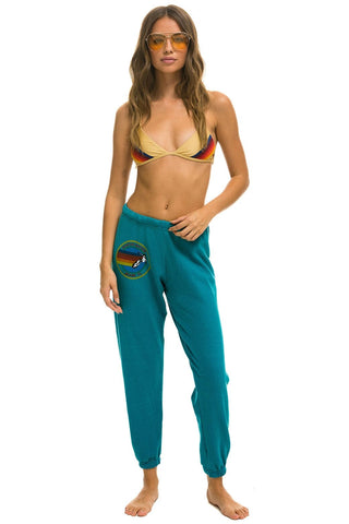 AVIATOR NATION MIAMI - SWEATPANTS TEAL Women's Sweatpants Aviator Nation