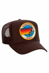 AVIATOR NATION MIAMI TRUCKER HAT HATS Aviator Nation OS BROWN