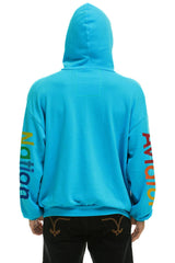 AVIATOR NATION MILL VALLEY RELAXED PULLOVER HOODIE - NEON BLUE Hoodie Aviator Nation