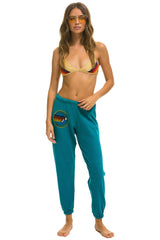 AVIATOR NATION MILL VALLEY SWEATPANTS - TEAL Women's Sweatpants Aviator Nation