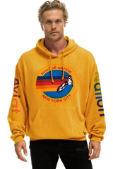 AVIATOR NATION NEW YORK CITY RELAXED PULLOVER HOODIE - GOLD Hoodie Aviator Nation