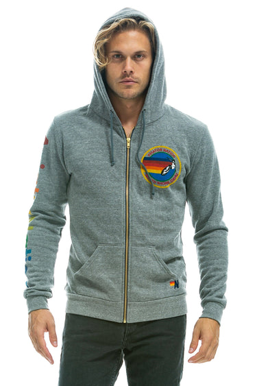 AVIATOR NATION NORTH SHORE HOODIE - HEATHER GREY Hoodie Aviator Nation