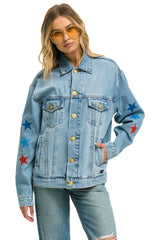 AVIATOR NATION OVERSIZED CONCERT DENIM JACKET - SUPER LIGHT Denim Jacket Aviator Nation