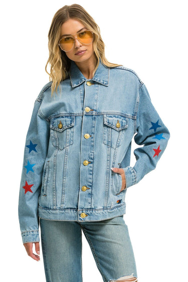 AVIATOR NATION OVERSIZED CONCERT DENIM JACKET - SUPER LIGHT Denim Jacket Aviator Nation