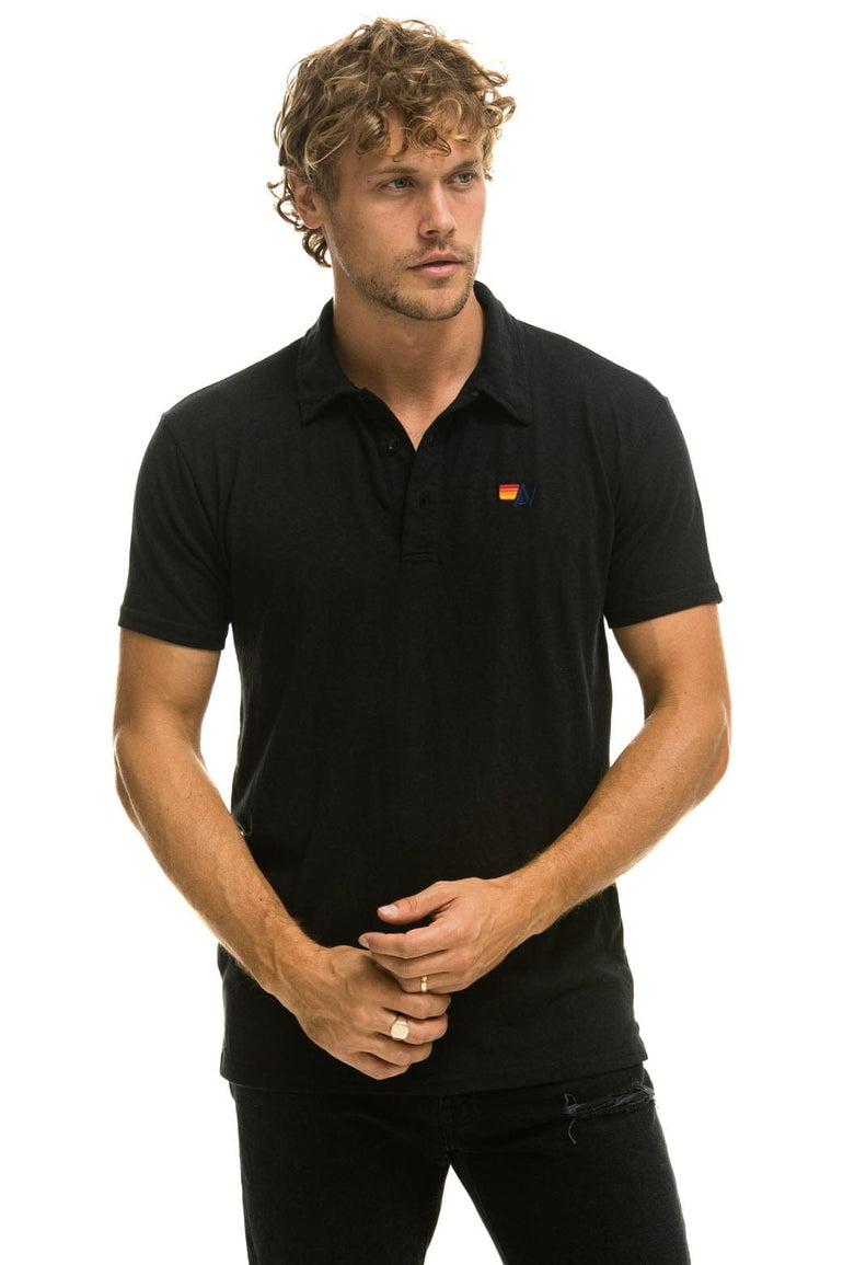 AVIATOR NATION POLO - BLACK Tees Aviator Nation