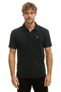 AVIATOR NATION POLO - CHARCOAL Tees Aviator Nation