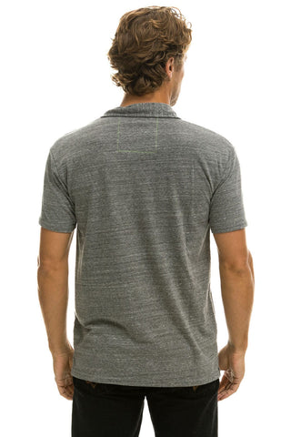 AVIATOR NATION POLO - HEATHER GREY Tees Aviator Nation